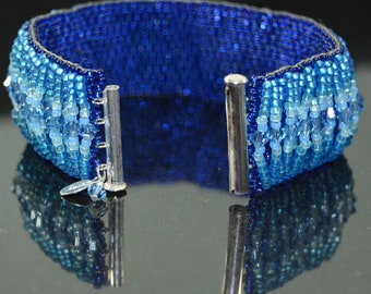 Light Blue Crystal Cuff