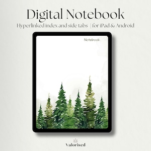 Digital Notebook, GoodNotes Notebook, iPad Journal, Notability Planner, Aesthetic Digital Diary, Lined, Grid, Dotted Minimalist Templates