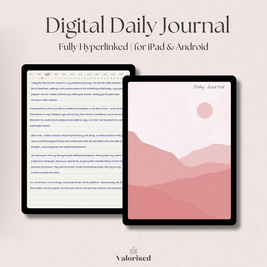 Digital Journal 2025, Goodnotes Journal, iPad Notebook, Notability ...