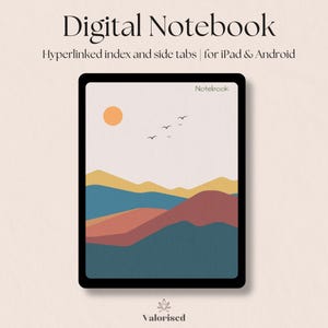 Digital Notebook for iPad, GoodNotes & Notability, Student Notebook, Lined, Grid, Dotted, Cornell Notes, Hyperlinked PDF Journal