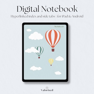 Digital Notebook, GoodNotes Notebook, iPad Journal, Notability Planner, Aesthetic Digital Diary, Lined, Grid, Dotted Minimalist Templates