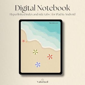 Digital Notebook for iPad, GoodNotes & Notability, Cornell Notes, Student Journal, Lined, Grid, Dotted Paper, Hyperlinked PDF Planner