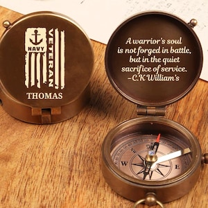 Army Gift, Engraved Army Compass, Personalized Army Compass, Army Retirement Gift, Engraved Army gift, US Army Compass