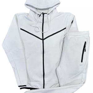 Men&#39;s Tech Sweatsuit Fleece Jogger Suit Warm Heavy  Material
