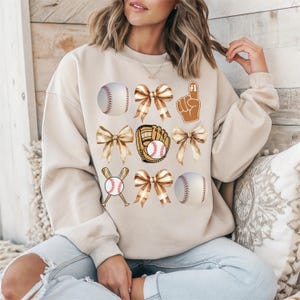 Baseball Coquette Bow Png, Bow Baseball Png Sublimation, Baseball Png, Game Day Baseball Png, Coquette Beige Baseball Png, Baseball Mom Png