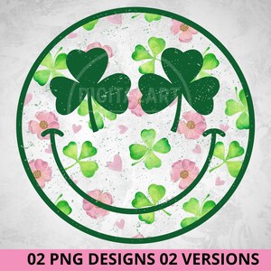 Smile Face Clover - Etsy