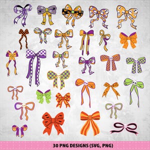 Preppy Coquette Bow Halloween Png, Coquette Bow Halloween Bundle, Witchy Bats Png, Retro Halloween Png Halloween Shirt Design Bundle SVG PNG