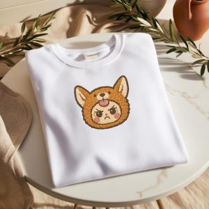 Baby Three Dog Costume Embroidered Shirt | Funny Angry Baby Face Hoodie, Sweatshirt, or T-Shirt | Cute Custom Gift for Dog Lovers