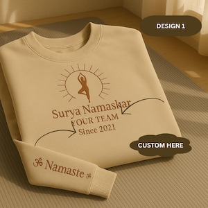 Custom Gymnastics Embroidered Shirt | Team Sweatshirt, Hoodie or T-Shirt | Personalized Sportswear for Athletes, Coaches & Gym Teams