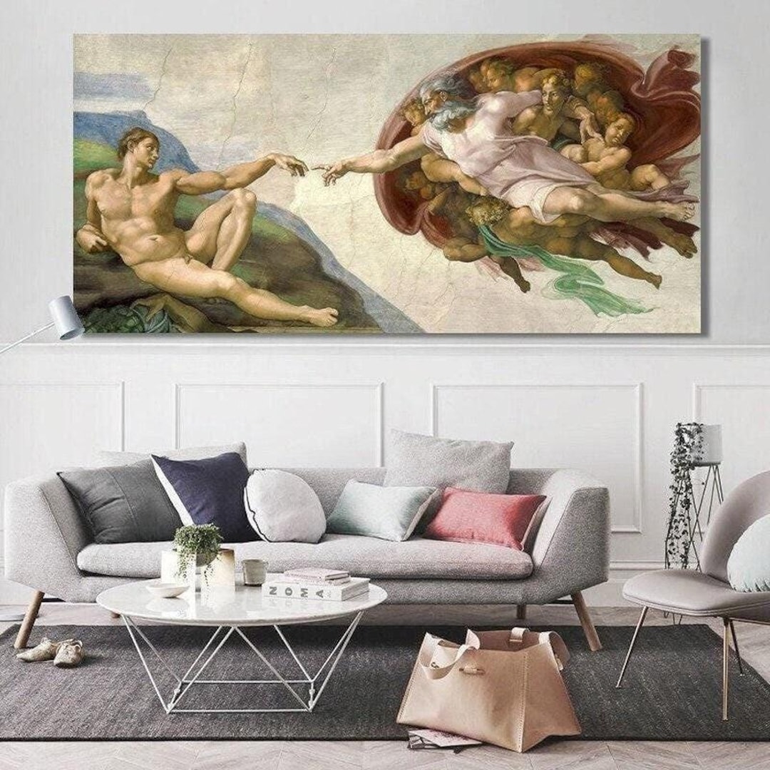 fresco-of-michelangelo-creation-of-adam-oil-painting-on-canvas-posters
