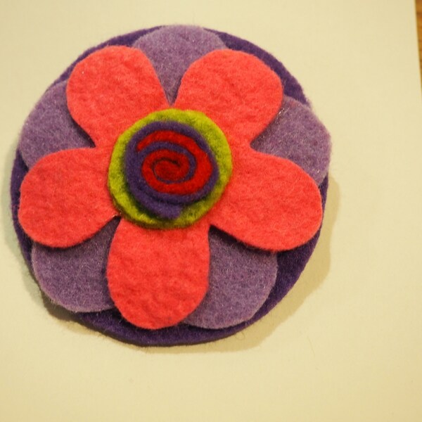 Felt Flower Pin Etsy