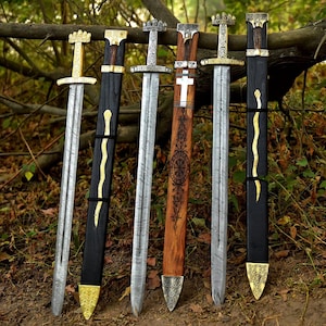 Viking Sword, Hand Forged Sword, Damascus Sword, Real Sword, Long Sword, Sword for Viking Costumes, Wedding Gift Sword, Gift for Groomsmen