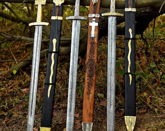 Viking Sword, Hand Forged Sword, Damascus Sword, Real Sword, Long Sword, Sword for Viking Costumes, Wedding Gift Sword, Gift for Groomsmen