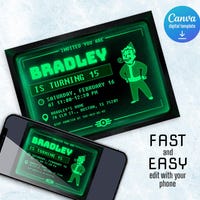 Fallout Theme Inspired Wedding Invitation Suite: Vault-tec Dwellers ...