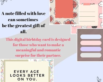 Personalized Birthday Gift Voucher Template: Printable Card (Digital Download