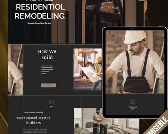 Wix-website van bouwbedrijf, premium bouwbedrijf, website voor woningbouwers, professioneel Wix-ontwerp, Wix-websitesjabloon.