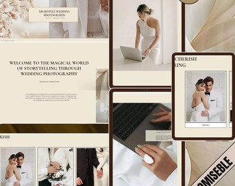 Wix Photography Website Template, Dark Photography Website, Dark Theme Wix Website Template, Minimalist Wix Website Template
