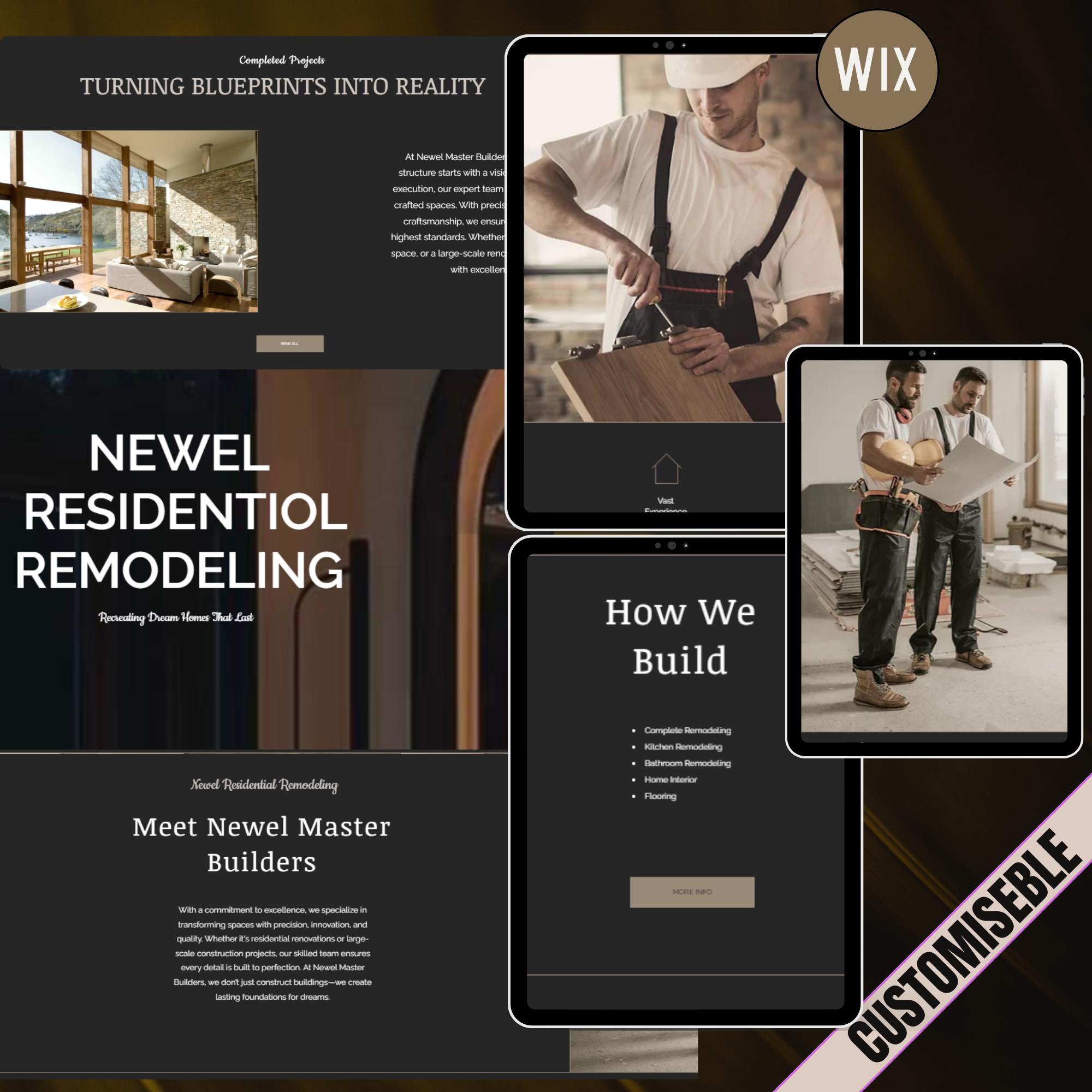 Construction Company Wix Website, Premium Construction Business, Home
