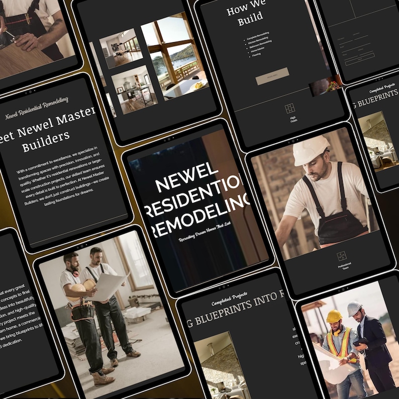Construction Company Wix Website, Premium Construction Business, Home