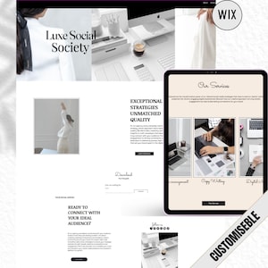 Social Media Manger Wix Website, Social Media Planner, Social Media Agency, Wix Website Template, Wix Social Media Manager.