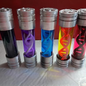 Mutation Station Virus Sample Vials | Horror Sci-Fi Laboratory Props | Biohazard Display Decor
