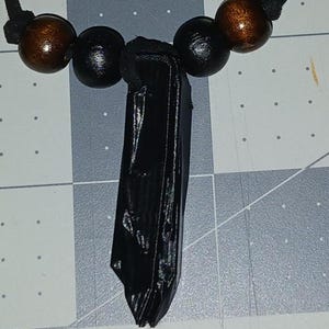 Collar de cristales Kyber con sable de luz de sombras inspirado en Star Wars, multicolor, impreso en 3D Black
