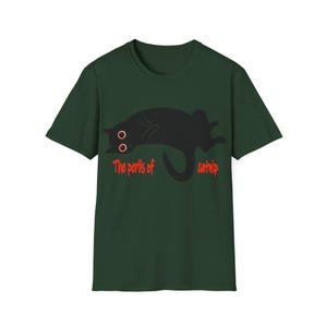 Cat Cartoon Unisex T-Shirt | Comfy Tee for Cat Lovers, Funny Cat Graphic, Cat Owner Gift, Cat Mum Gift, Cat Dad Gift