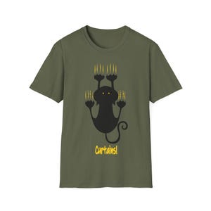 Funny Cat T-Shirt, Cat Cartoon Tee, Cat Lover T-Shirt, Gift for Cat Owners, Casual Everyday Wear, Soft Unisex Cat Graphic T-shirt