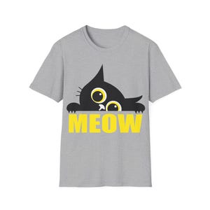 Playful Cat Themed Unisex T-Shirt, Cute Cat Lover Gift, Meow Shirt, Funny Kitty Tee, Casual Kitten Face Top
