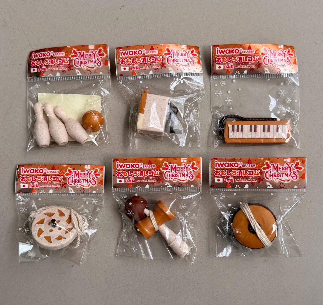 Rare LIMITED EDITION Collectable Iwako Puzzle Food Eraser Set