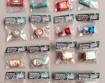 Rare LIMITED EDITION Collectable Iwako Puzzle Food Eraser Set Japan (NEW) - Christmas Special