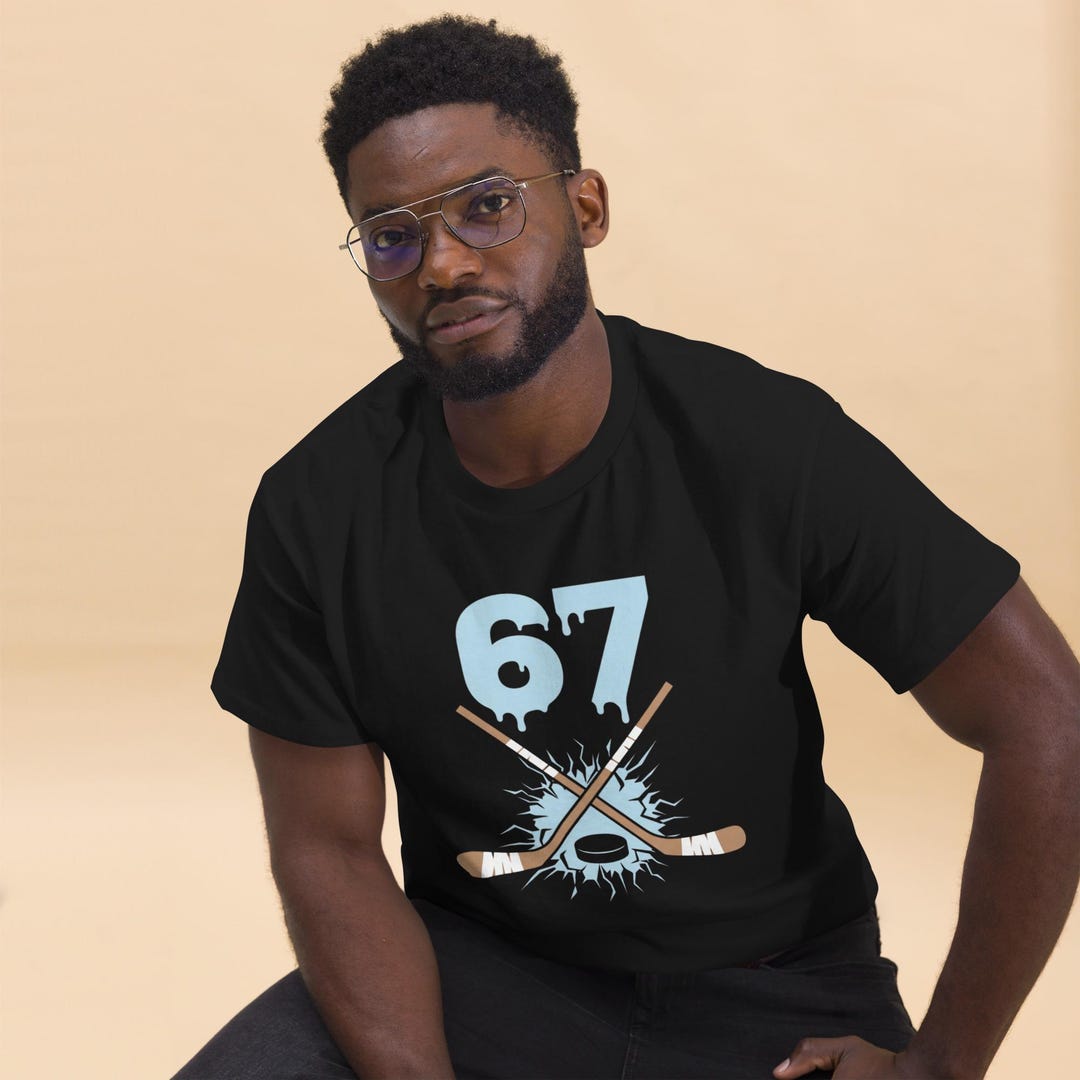 67 Hockey Drip Nulber Funny Meme Style Boys Graphics T-shirt - Etsy