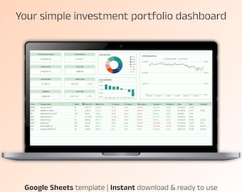Google Sheets Investment Tracker | Portfolio Management for Stocks & Crypto | Track Dividends, Gains and Asset Allocation