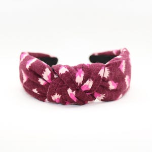 Women&#39;s Top Knot Headband | Boden Spring Flower Headband | Girls Top Knot Headband | Tween Top Knot Headband
