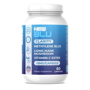 Methylene Blue Capsules with 13mg Methylene Blue + Lions Mane + Vitamin C Ester - Clarity Capsules – 1 Month Supply