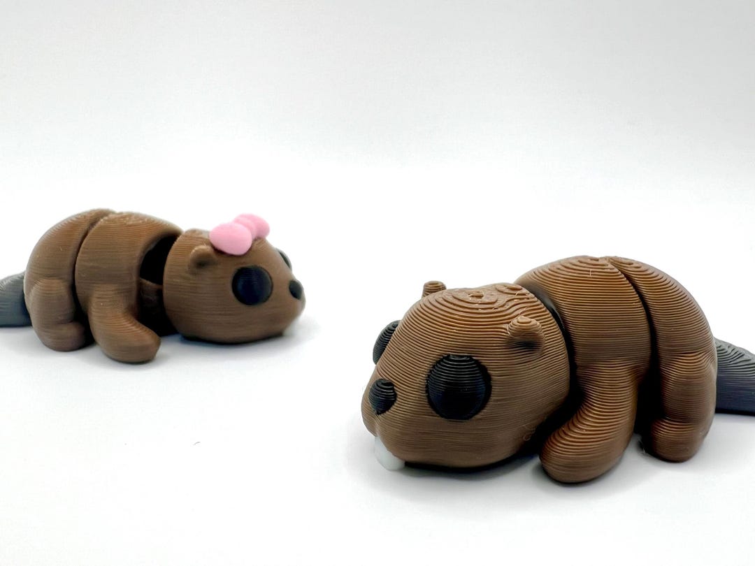 Beaver | Fidget | Baby Beaver | Articulated Animal | Flexi |display ...