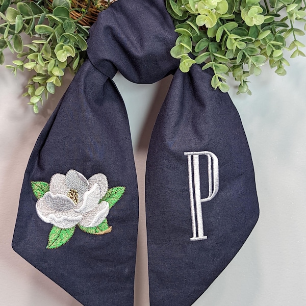 Magnolia Wreath Sash