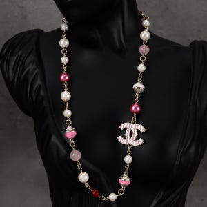Pearl colored necklace, women's necklace never fades, luxury necklace for her birthday gift,