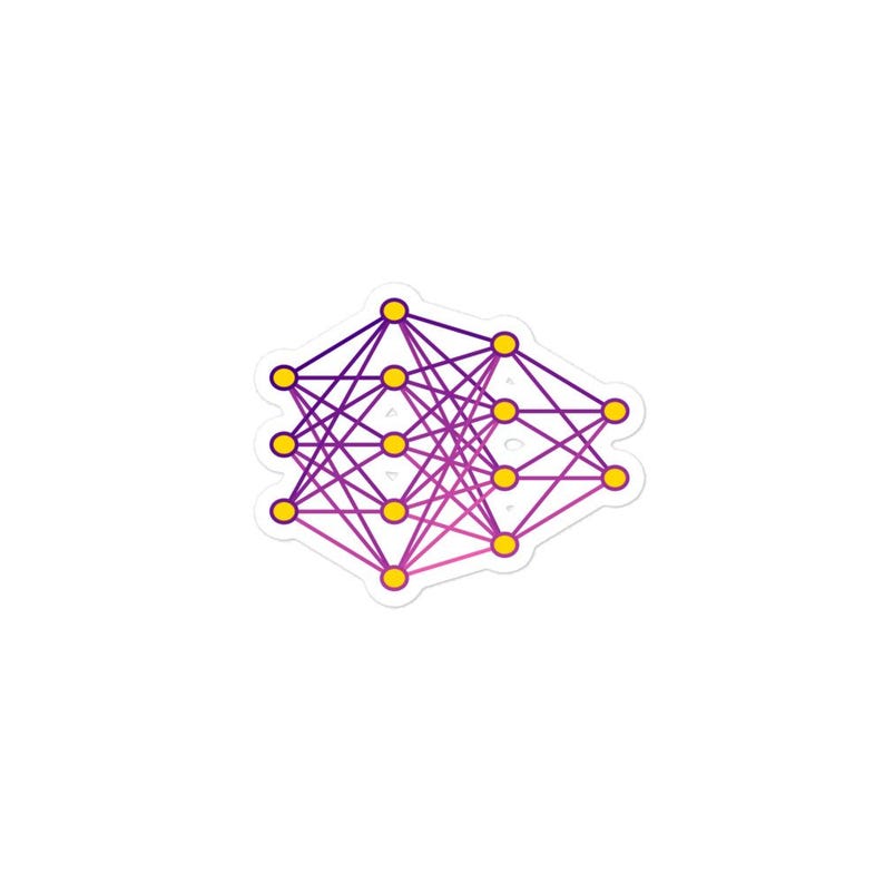 Aesthetic Neural Network Sticker - Data Science, Machine Learning, Tech ...