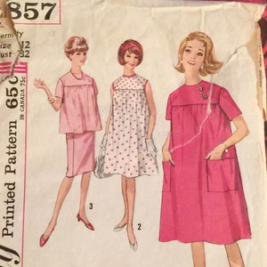 60&#39;s Maternity Dress Pattern -Simplicity #4857