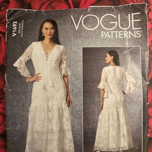 Vogue Badgley Mischka Dress Pattern #1693