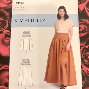 Uncut Simplicity Skirt Pattern #9145