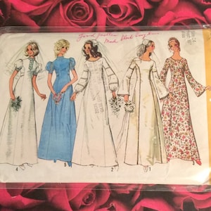 70&#39;s Simplicity Bridal Pattern 9935