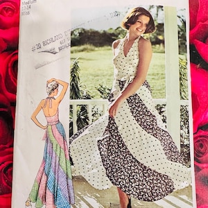 1970’s Halter Top and Skirt Pattern- Simplicity #6312