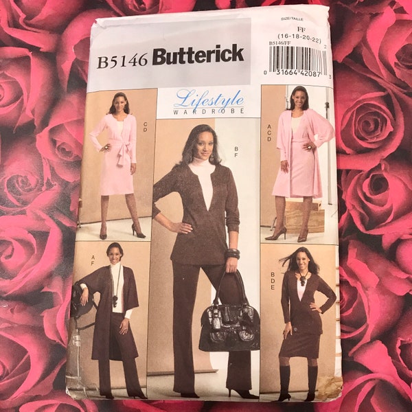 Uncut Plus Size Wardrobe Pattern- Butterick 5146