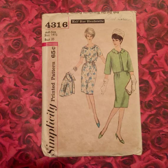 Craft Supplies & Tools Kits & How To Sewing 60's Vintage Simplicity ...