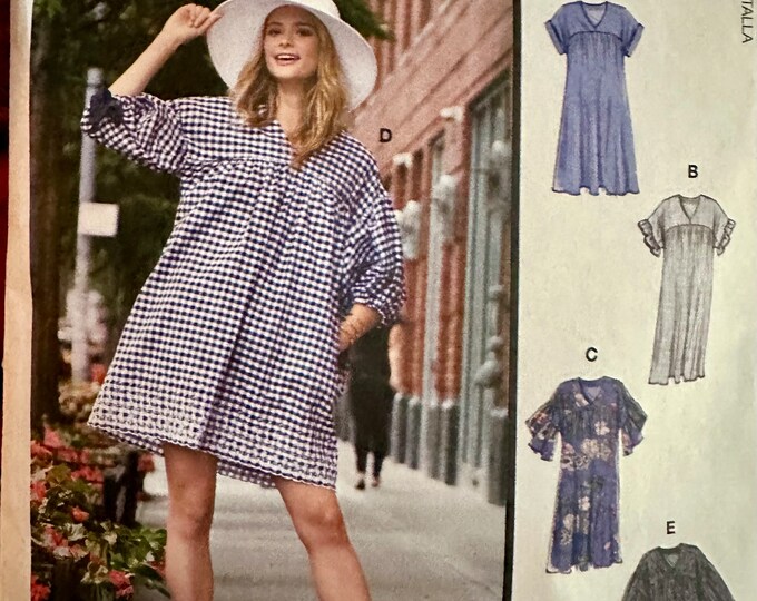 Over Dress Pattern Uncut Pull Over Dress Pattern- Mccalls 7742 - Etsy