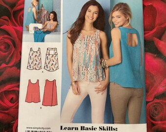 Uncut Wrap Top Pattern-vogue #7756 - Etsy
