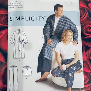 Uncut Unisex Pants, Shorts and Robe Pattern- Simplicity 9131
