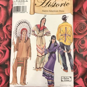 Uncut Native American Historic Clothing Pattern-simplicity 5446 - Etsy
